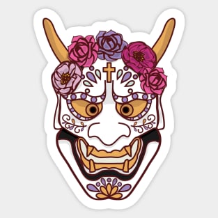 Dia de muertos Oni mask Sticker